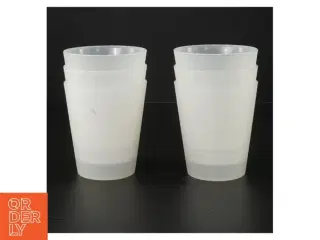 Sæt med 6 plastikkrus (str. 6 styk. ø. 8 cm)