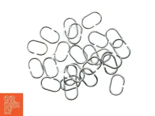 26 Plastkroge til bruseforhæng  (str. 6 cm)
