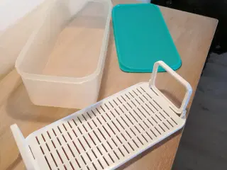 Stor Tupperware boks  med rist 6L