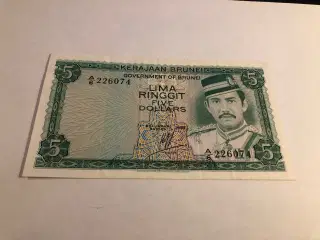 5 Ringgit Brunei 1986