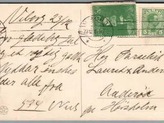 Julemærke 1915 på Postkort