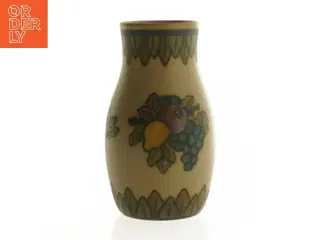 Keramikvase fra L Hjorth (str. 13 x 7 cm)