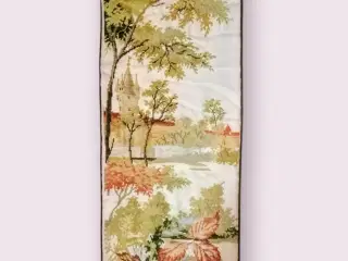 Stor, smuk vintage gobelin /væg broderi 