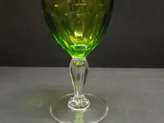Poul Hvidvinsglas.Grøn Kumme - H:135 mm.