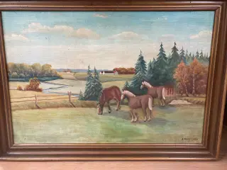 Maleri af heste