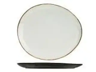 31 stk. Tallerken melamin oval lysgrå 267 mm Plato
