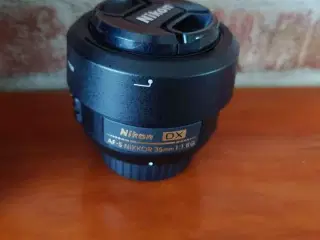 Nikon af-s 35mm f:1.8 fast objektiv 