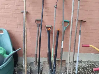 haveredskaber, skovl, spader, hakkejern, kantklip