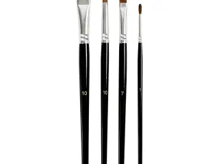 Akvarelpensler 4 stk. - Professionel kvalitet
