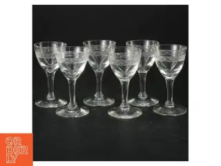 Sæt med 6 små glas (str. 9 cm)