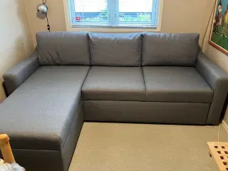 sofa med chaiselong/sovesofa