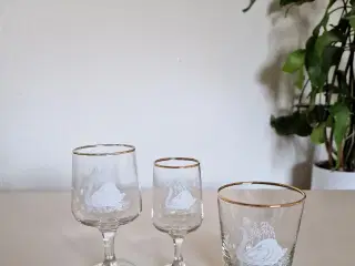 Skønne vintage glas.
