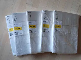 Gardiner, hvide, MATILDE, Ikea 5 stk.