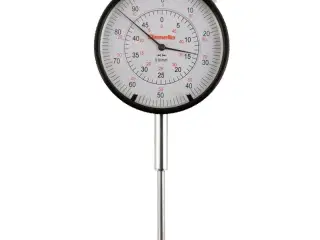 Måleur 0-30x0,01 mm med justerbare tolerancemærker og fladt dæksel