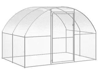 Hønsehus 3x4x2 m galvaniseret stål