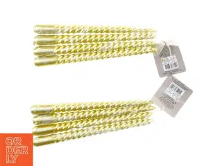 Guld stearinlys fra Netto (str. 2 x 25 cm)