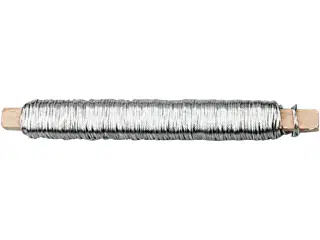 Vindseltråd, tykkelse 0,6 mm, sølv, 50m/ 1 rl.