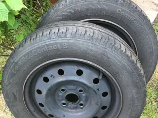 Bil Dæk 165/70, R14, 81T Conti dækmønster 3mm