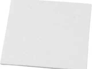 Malerplade, str. 12,4x12,4 cm, tykkelse 3 mm, 280 g, hvid, 1 stk.