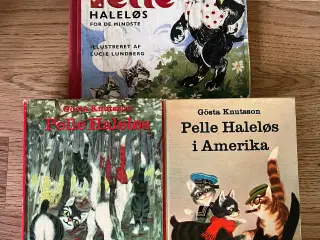 Tre gamle Pelle Haleløs bøger