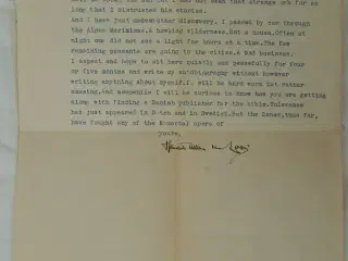 Hendrik Willem Van Loon brev