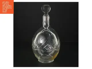 Glas karaffel med prop (str. 23 cm. ø. 11,5 cm)
