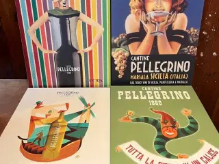 4 stk. Pellegrino store posters 70 x 50 cm