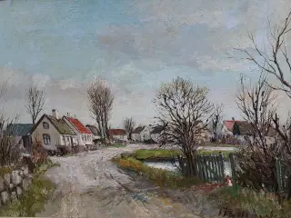 TH. ULRICHSEN ( 1905-1970 ) oliemaleri