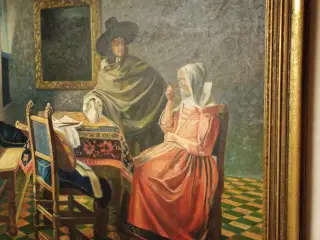 Unikke oliemaleri som er i perfekt stand