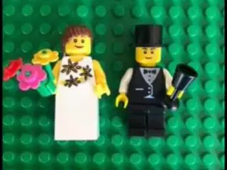 Lego brudepar til bryllup