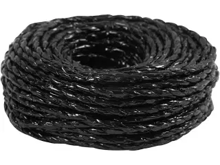 Papirgarn, tykkelse 3,5-4 mm, sort, 25m/ 1 rl.