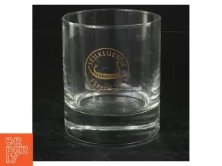 Glas med trykt logo (str. H. 9,5 cm. ø 8 cm)