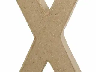 Bogstav, X, H: 10 cm, B: 7,6 cm, tykkelse 1,7 cm, 1 stk.