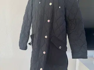 Burberry quiltet jakke med hætte