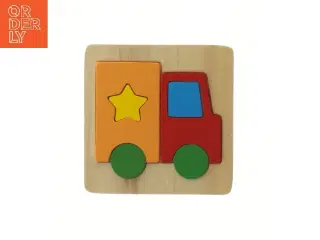 Træpuslespil bil (str. 15x15 cm)