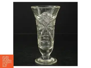 Glas vase (str. H. 16 cm. ø. 8,5 cm)