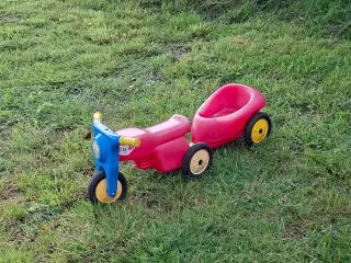 Dantoy scooter med anhænger 