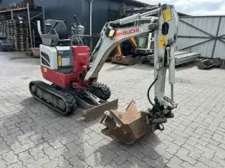 Takeuchi TB210R - Minigraver / Tiltman og 2 skolve 