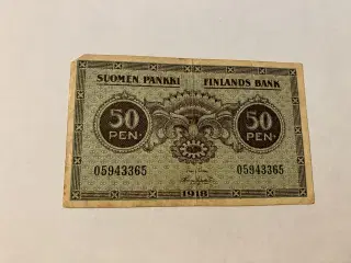 50 Pennia 1918 Finland