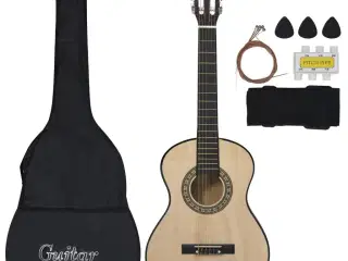 Klassisk guitarsæt til børn og begyndere 8 dele 1/2 34"