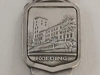 Sølvteske med Koldinghus motiv