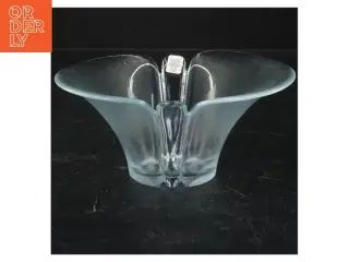 Glas vase fra Holmegård (str. 8x17 cm)