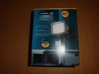 LED udvendig spotlampe med sensor.