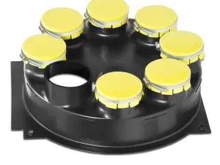Adapter ventilator til 8 slanger