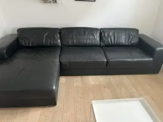 LæderSofa fra hjort knudsen