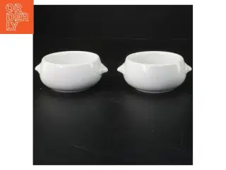 Hvide porcelænsskåle fra Royal Copenhagen (str. 12x4 cm)