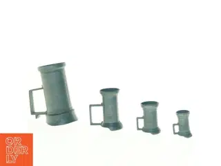 Peltrato Sæt af tin målekopper kander (str. 5 cm til 13 cm)