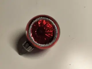 Julekugle med reflektor 50 mm med lidt patina.