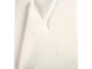 Hvidt silkepapir 50x70 cm - 25 ark til kreative projekter
