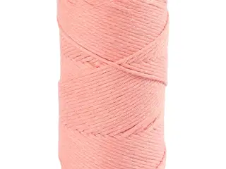 Rosa Macramé Snor 198m - 2mm, 330g til Kreative Projekter